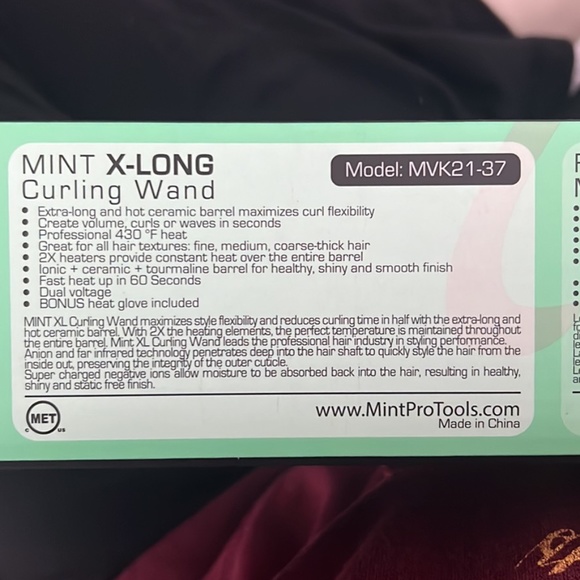 MINT Extra Long Curling Iron - Picture 3 of 4